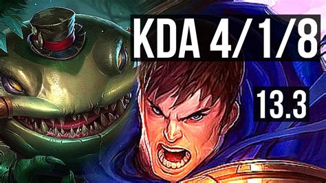 TAHM KENCH Vs GAREN TOP 4 1 8 1600 Games 1 1M Mastery EUW