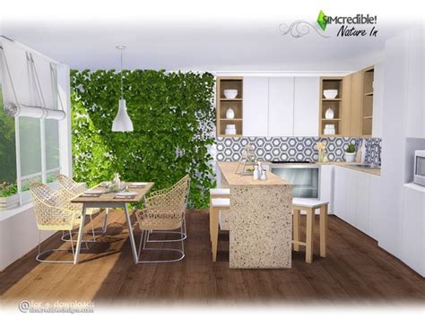 Nature In Modern Kitchen By Simcredible At Tsr Sims 4