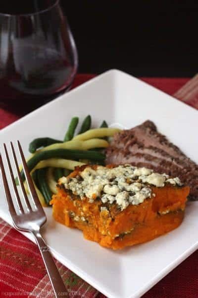 Butternut Squash Gratin With Sage Pesto Cupcakes And Kale Chips