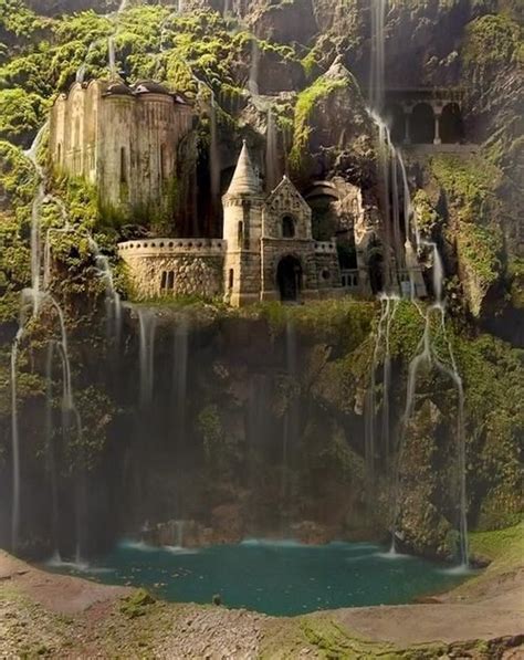 Waterfall Castle The Enchanted Forest More Mystical Mythical Mag