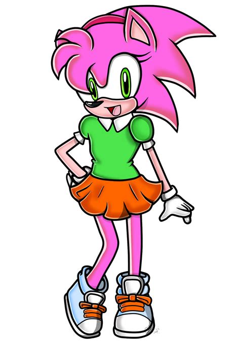 Classic Amy Rose By Acluigiyoshi On Deviantart