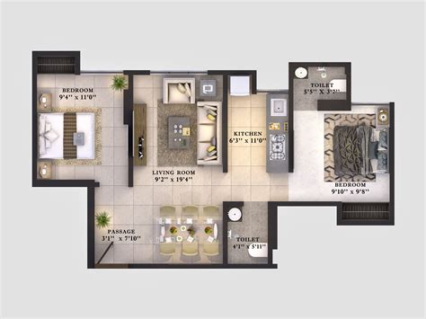 511 Sq Ft 2 Bhk 2t Apartment For Sale In Puneet Urban Spaces Prime