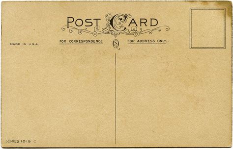 Postcard Template Postcard Vintage Graphics