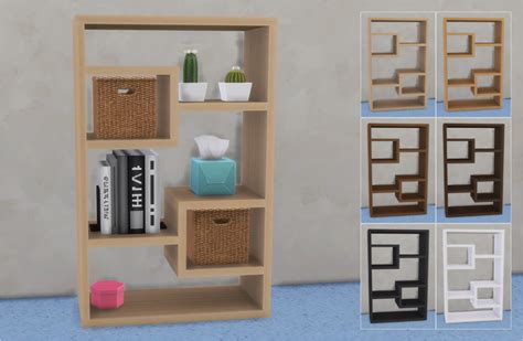 Boxed Bookcase New Mesh By Me Download Mediafire Sims 4 Cc Furniture