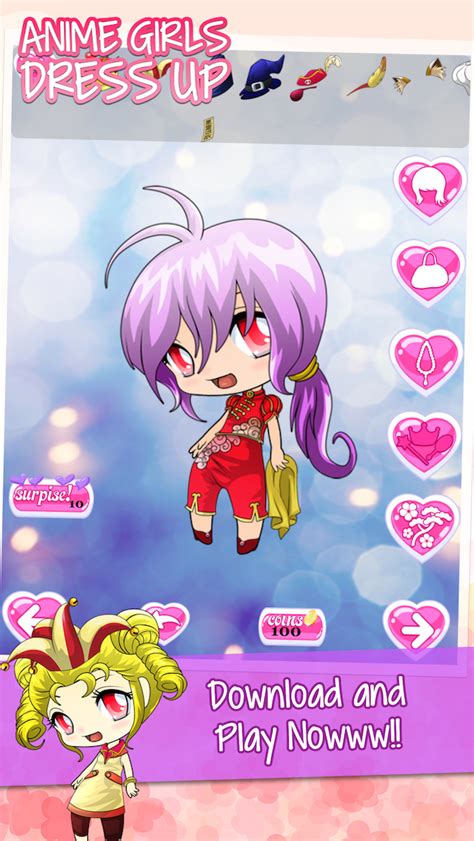 Cute Anime Dress Up Games For Girls Free Pretty Chibi Princess Make Up Character Edition Apprecs