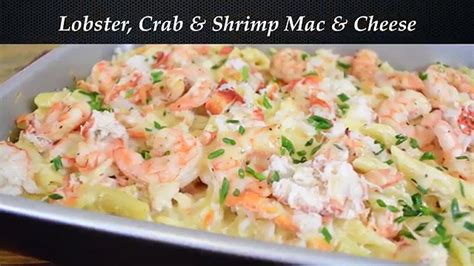 Lobster Crab And Shrimp Baked Macaroni And Cheese Recipe Cooking With