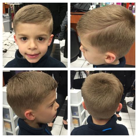 Little boys hard part haircut | Boys haircuts, Little boy haircuts