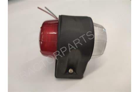 Rubber Side Light For Mudguard Fender With Red And White Lens For