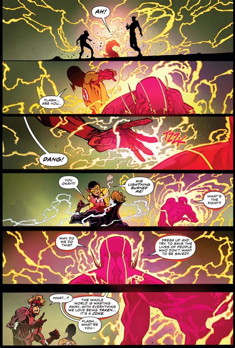 The Speed Force Tries To Absorb The Flash Rebirth Comicnewbies
