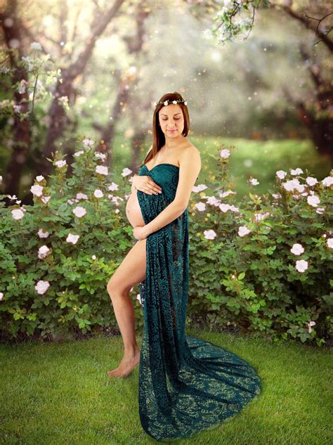 Maternity Gown Photo Shoot Maternity Dress Photo Props