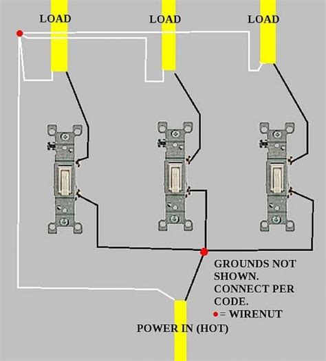3 Gang Switch Wiring Diagram Wiring Schematica