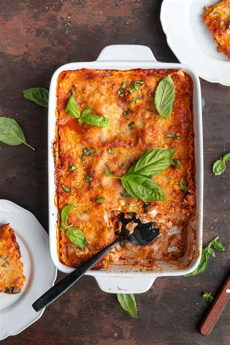 Simple Meatless Lasagna No Eggs — Marleys Menu