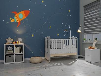 Space Nursery Themed Decor Rooms Theme