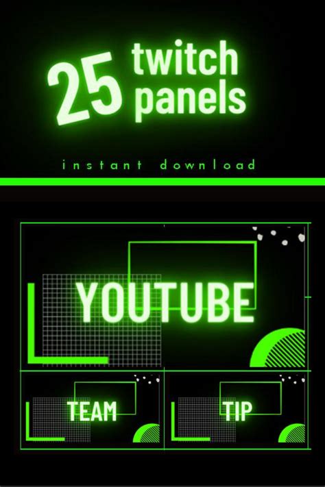 Twitch Panels Green Neon Twitch Stream Twitch Neon Wallpaper Neon