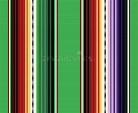 Blanket Stripes Seamless Vector Pattern Serape Design Stock Vector