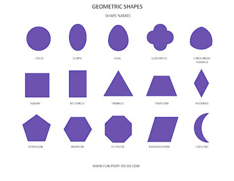 3d Shape Names 3d Puzzle Image
