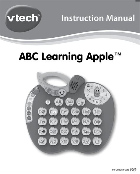 Vtech 80 139060 Abc Learning Apple Interactive Alphabet And Phonics Toy