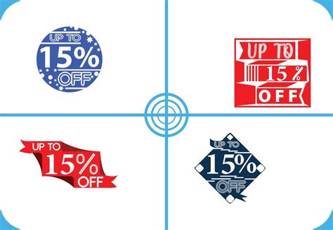 Up To 15 Percent Off Logo Sticker Icon And T Shirt Design Template