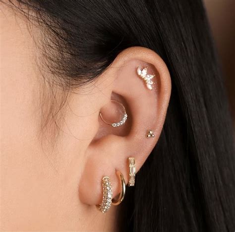 Upper Ear Earrings Multiple Piercings Earrings Unique Ear Piercings