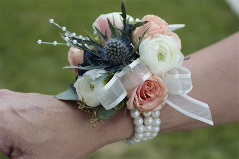 Lovely Pearl And Flower Wrist Corsage For Moms Photo By Wanda Hunt