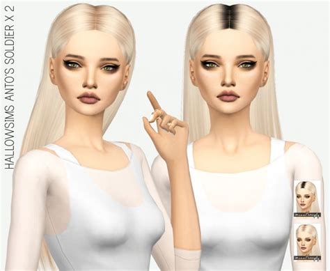 Hallowsims Antos Soldier Solids And Dark Roots At Miss Paraply Via Sims
