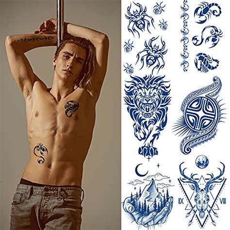 Aresvns Semi Permanent Tattoos For Men And Women Waterproof Realistic Temporary Tattoos Long