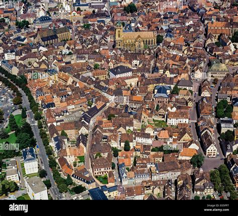 Aerial View Of Colmar Town Alsace France Stock Photo 68969103 Alamy