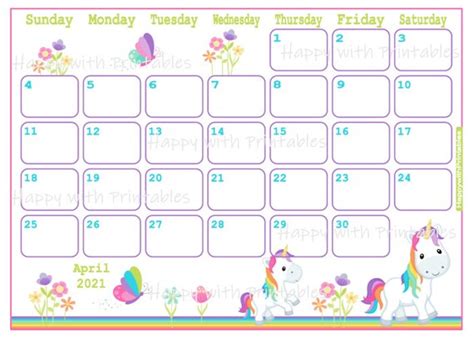 Free Printable Unicorn Calendar 2024 Latest Perfect Most Popular Famous