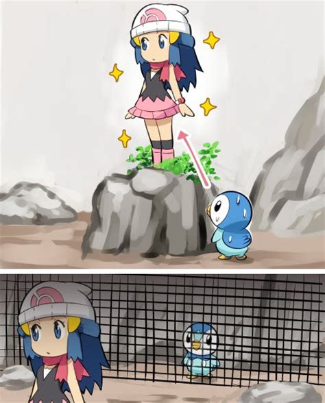 Piplup Kun Falls In Love With Dawn Pokémon Know Your Meme