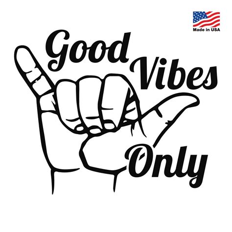 Good Vibes Only Decal Multiple Color Options