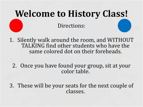 Welcome To History Class