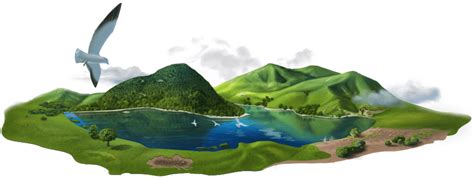 Island clipart island landscape, Island island landscape ...