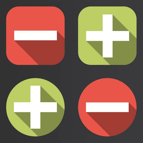 Plus And Minus Icon Free Icons Library