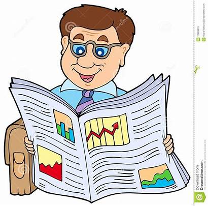 Newspaper Reading Clipart Businessman Illustration Newspapers 123clipartpng
