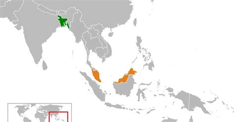 Map Of Malaysia And Bangladesh Maps Of The World