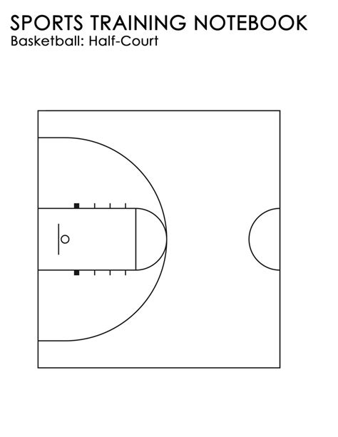 Basketball Half Court Diagram Printable Prntbl