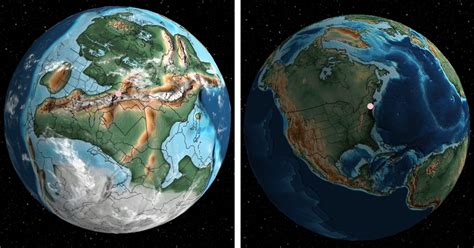 Earth 20 Million Years Ago Map