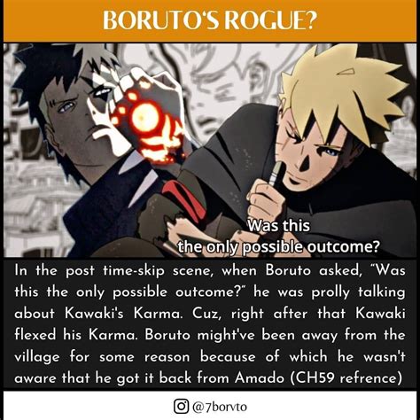 Baruto Manga Post Time Time Skip Naruto Characters Boruto Karma