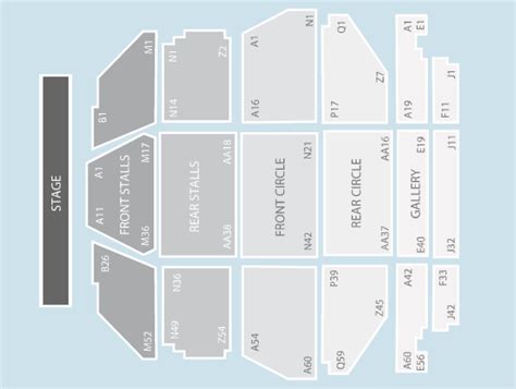 Seated Seating Plan Clyde Auditorium