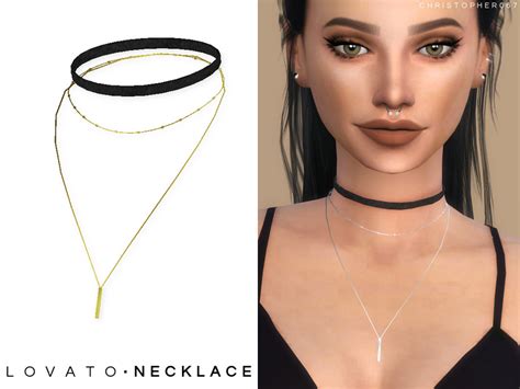 The Sims Resource Lovato Necklace Fabric Christopher067