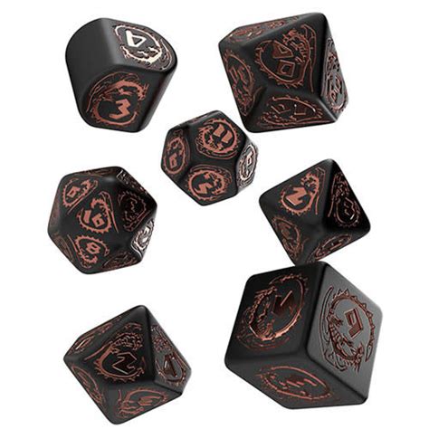 7 Set Dragons Black And Gold The Wandering Dragon Game Shoppe