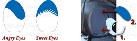 Cool Eyes Sticker Decal Decal For Bmw Mini Cooper R50 R52