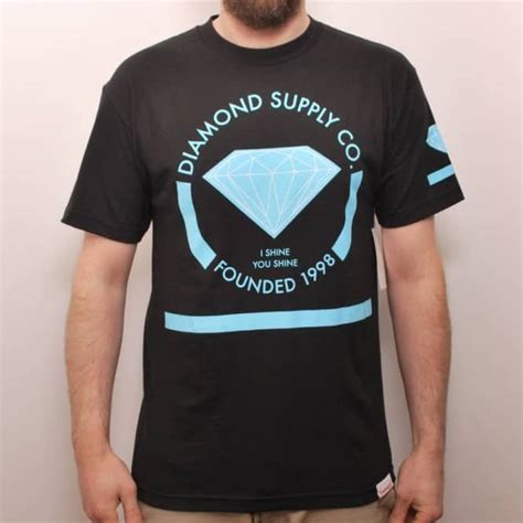Diamond Supply Co I Shine You Shine Skate T Shirt Black Skate T