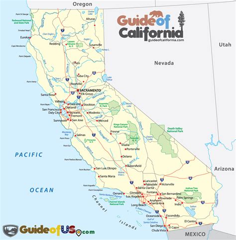 California Travel Maps California