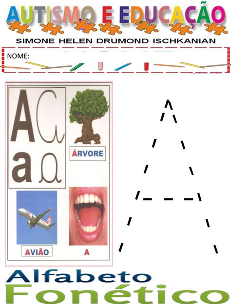 Atividade De Alfabetização Autismo