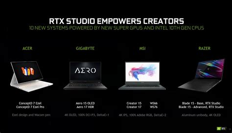 Nvidia Levels Up Geforce Gaming Laptops Rtx Super Gpus Max Q