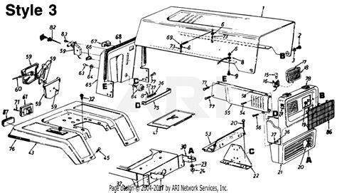 Mtd 130 603 000 1990 Style 3 Parts Diagram For Parts