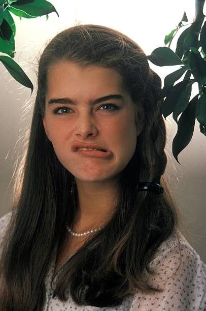 Actress And Model Brooke Shields Makes A Face At A Photo Shoot In June