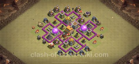 Clash Of Clans Town Hall Level 6 War Base