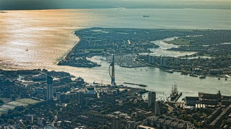 Upix Photography Aerial View Of Portsmouth Harbour Entrance